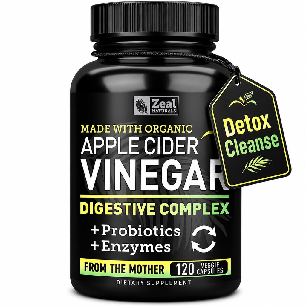 Βιολογικά κάψουλες μηλίτη μηλίτη + Digestive Enzymes & Probiotics (1500mg 