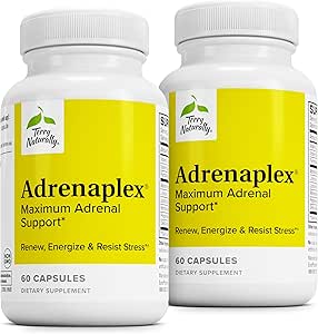Terry Φυσικά Adrenablex - Adrenal Gland Function συμπλήρωμα - Glandular υποστήριξη με βιταμίνες C & B6 - Υποστηρίζει υγιή Adrenal Function - Κρατήστε μακριά από τα παιδιά - 60 κάψουλες (Pack of 2)