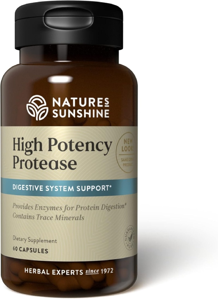 Nature's Sunshine High Potency Protease 60 Κάψουλες