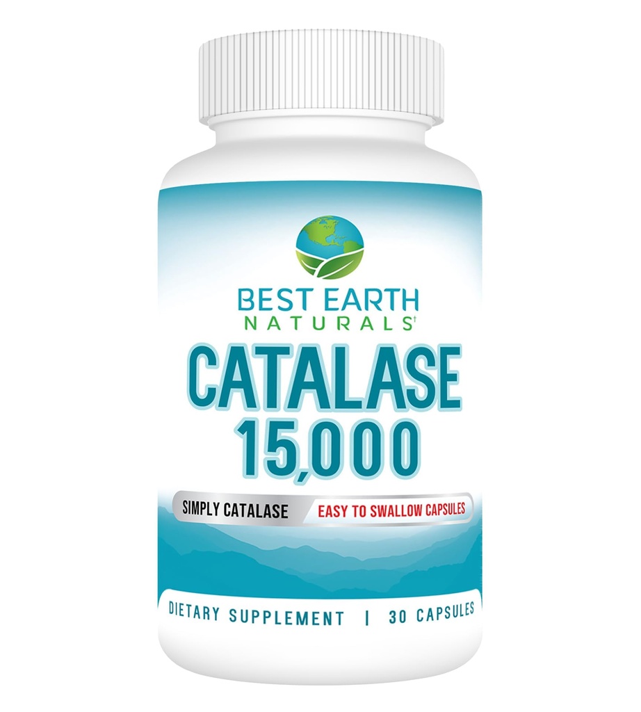 Best Earth Naturals Catalase συμπλήρωμα 15.000 - συμπληρώματα μαλλιών για Ισχυρά μαλλιά - 30-Day Supply