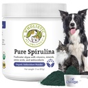 Wholistic Organics Pet Spirulina for Dogs - 3 Oz - Υποστηρίζει Υγιεινό Ανοσολογικό Σύστημα & Εποχική Αλλεργία - Plant Based Antioxidant Support for Homemade Food - Organic Dog Food Topper - Φρέσκο Κατασκευασμένο στις ΗΠΑ