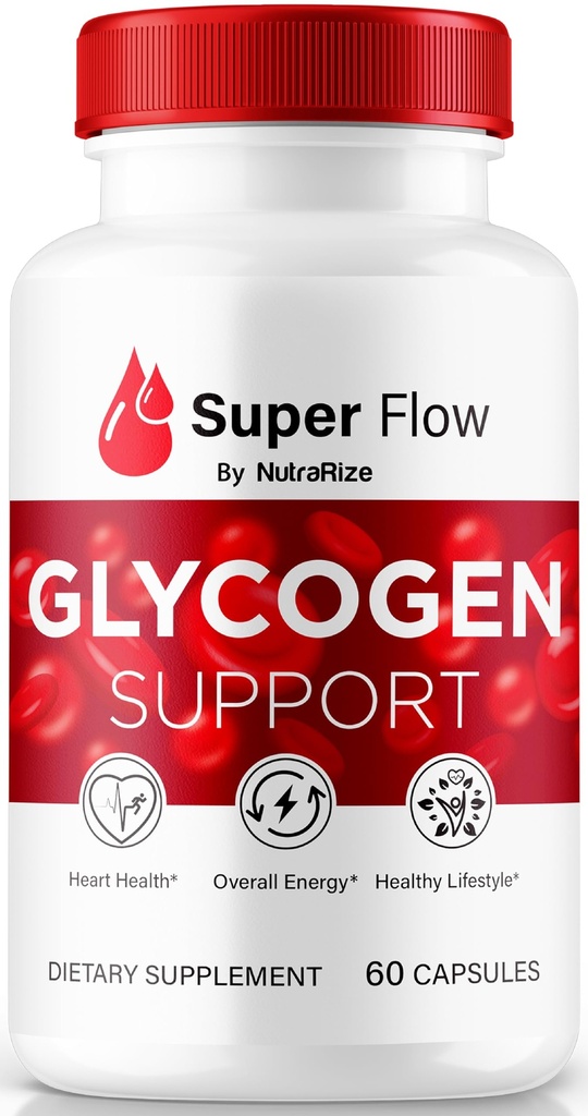 NutraRize Super Flow Glycogen, SuperFlow Glycogen Support Caps, Super Flow Glyco Optimizer, Official SuperFlow Glyco Optimiser Caps, Super Flow Detox Cleanse, Super Flow Glycol (60 Κάψουλες)