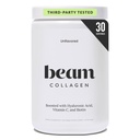 Beam Collagen Powder, Collagen for Women, Collagen with Hyaluronic Acid, Collagen Peptides Type 1 and 3, with Biotin, Grass Fed Bovine, Third-Party Tested, Best for Coffee, Vitamin C, 30 Services