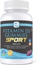 Σκανδιναβικά φυσικά Βιταμίνη D3 Gummies Sport, Wild Berry - 120 Gummies - 1000 IU Βιταμίνη D3 - NSF Certified - Υγιή οστά, Mood & ανοσοποιητικό σύστημα Λειτουργία - Μη-GMO - 120 εξυπηρετούν