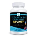 Σκανδιναβικά φυσικά Βιταμίνη D3 Gummies Sport, Wild Berry - 120 Gummies - 1000 IU Βιταμίνη D3 - NSF Certified - Υγιή οστά, Mood & ανοσοποιητικό σύστημα Λειτουργία - Μη-GMO - 120 εξυπηρετούν