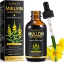 Mullein Drops for Lungs, Mullein Leaf Extract for Lungs, Mullein Leaf Extract Βάμμα με Chlorophyl Natural Herbal Supplement Mullein Extract Drops for Lung Cleanse and Breath Health