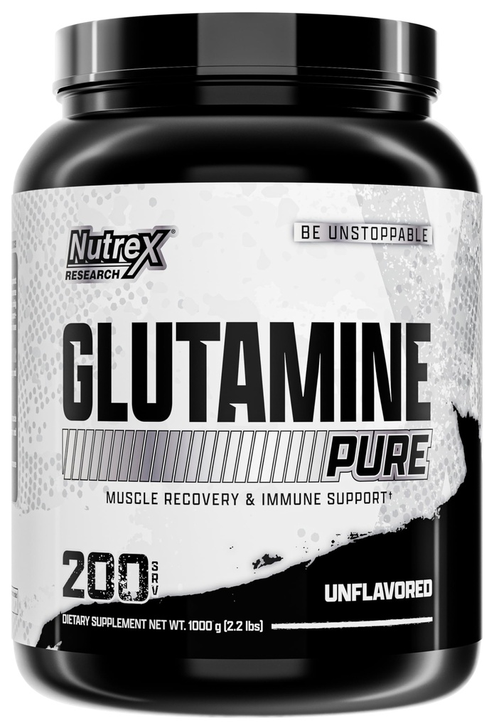 Nutrex Research L-Glutamine Powder - 200 Servings - Pure Unflavored, Non-GMO & Gluten Free