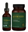 Global Healing Center - Vitamin D3 5000IU & Quercetin 250mg - Supports Bones and Immune System, Respiratory Health