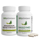 BiOptimizers Magnesium Breakthrough 4.0, (30 κάψουλες) & MassZymes 4.0, (120 κάψουλες) - Φυσικός ύπνος, εγκέφαλος, και Digestive συμπλήρωμα υποστήριξης υγείας Bundle