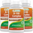 Best Naturals B 100 Complex 120 δισκία (B Complex Vitamins) (120 Count (Pack of 3))