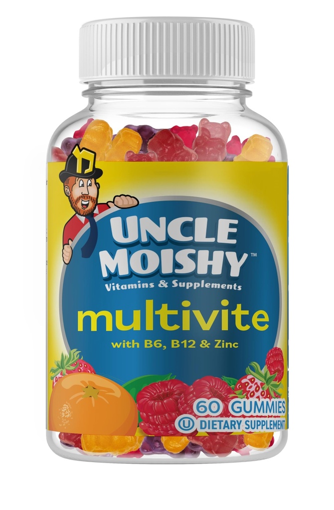 AEE SIXNE Θείος Moishy Kosher Childrens Multi-Vitamin Mineral Jellies με Choline 60 ζελέ