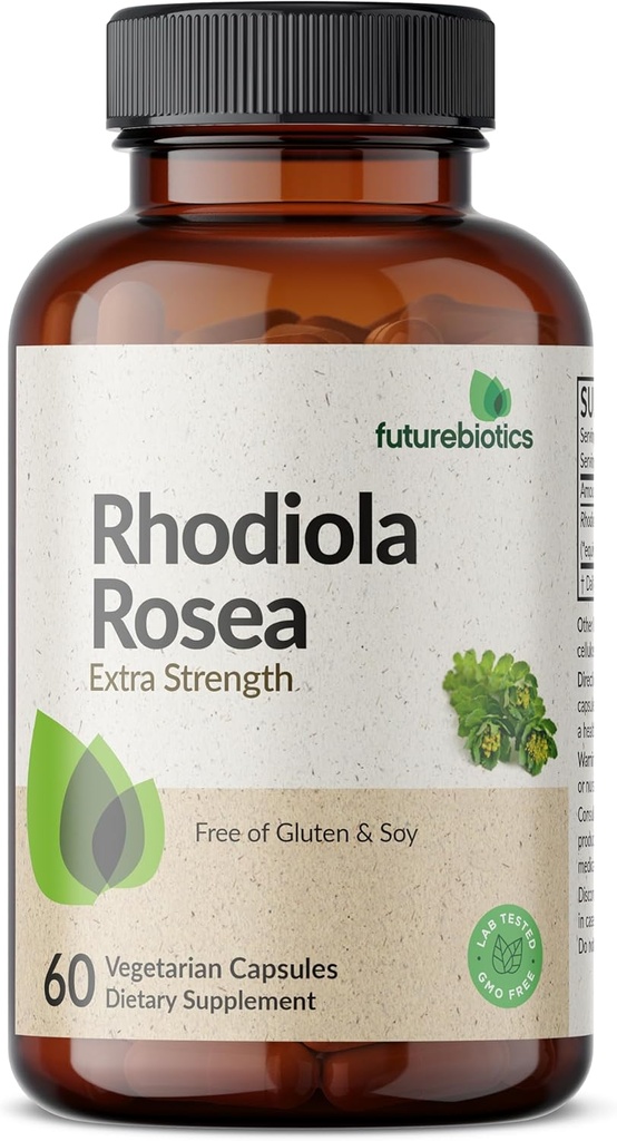 Μελλοντικά αντιβιοτικά Rhodiola Rosea σε σκόνη Προσαρμοσμένα χορτοφαγικά φυτά κάψουλες, 60 κόμης
