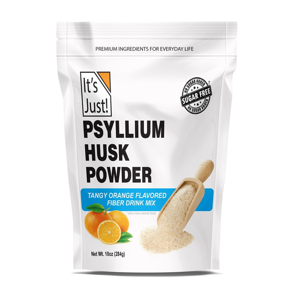 Είναι απλά! - Psyllium Husk Powder, Easy Mixing Dietary Fiber, Cleanse Your Digestive System, Finely Ground Powder, Ιδανικό για Κέτο Ψήσιμο, Μη ΓΤΟ (Tangy Orange, 10oz (Pack of 1))