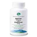 Earth's Splendor Biotin 10.000 mcg + Κερατίνη 25mg, προάγει υγιή μαλλιά, ισχυρά νύχια και την υποστήριξη του δέρματος, 60-ημέρα προσφοράς