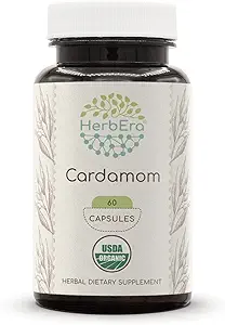 HerbEra Cardamom USDA Organic 60 Capsals 