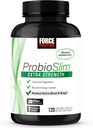 FORCE FACTOR ProbioSlim Extra Strength Probiotics for Women and Men with 30 Billion CFUs of Probiotics for Digestive Health, Bloating Relief, and Gut Health, with Prebiotic Fiber, 120 Κάψουλες