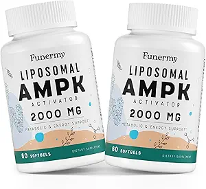 Liposomal AMPK Activator 2000 mg - High Bioavailability Berberine HCL,DIM,Milk Thistle,and Cinnamon Bark Capsule 6-in-1 AMPK Supplements for Antioxidant Support and Cellular Regulation, 120 Softgels