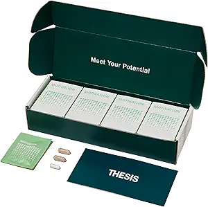 Κίνητρα - Nootropic Brain Support Supplement - Προάγει την υγιή εγκεφαλική ενέργεια, Focus & Beat αναβλητικότητα - Artichoke Extract, Dynamine, L-Φαινυλαλανίνη & L-Θεανίνη - 24 εξυπηρετήσεις