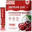 Venture Pal Sugar Free Electrolyte Powder Packets - Liquid Daily IV Drink Mix for Rapid Hydration & Party Recovery | 5 Vitamins & 7 Electrolytes| Keto Friendly | Non-GMO | Certified Vegan | 16 Sticks