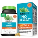Zenwise Health No Bloat Digestive Enzymes for Gut Health, Gas & Bloating Relief - Multi Enzymes Digestion Supplement with Probiotics, Ginger, Turmeric Dandelion & Lactase - Άνδρες & Γυναίκες - 160 Count