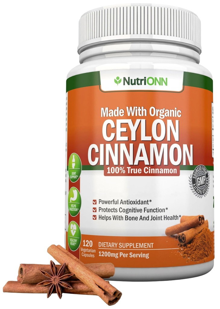 Βιολογικό Ceylon Cinnamon 1200 mg 