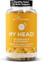 My Head! Headache Vitamins – Sensitivity, Tension, Comfort, Healthy Head Function for A Clear Mind – Fast acting Magnesium, Feverfew, Boswellia, Vitamin D, Ginger, & More – 60 Soft Capsules