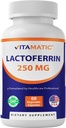Vitamatic Lactoferrin 250mg – 60 Καψάκια λαχανικών Προάγει την Υγιή Ανοσοποιητική Λειτουργία *