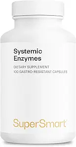 Supersmart Systemic Enzymes (High Potency) - με Bromelain, Protease, Lipase, Trypsin, Chymotrypsin, Peptidase, Pancreatin - Protelytic Enzymes Complex 