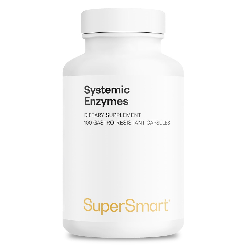 Supersmart Systemic Enzymes (High Potency) - με Bromelain, Protease, Lipase, Trypsin, Chymotrypsin, Peptidase, Pancreatin - Protelytic Enzymes Complex 