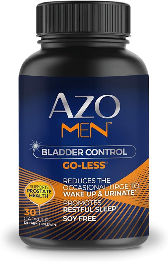 AZO Men Bladder Control, Καθημερινή υποστήριξη της ουροδόχου κύστης σχεδιασμένο ειδικά για άνδρες βοηθά να διατηρήσει υγιή έλεγχο της ουροδόχου κύστης και να μειώσει περιστασιακή επείγων*, υποστηρίζει Prostate Υγεία*, 30 CT