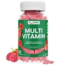 Multivitamin Gummies για ενήλικες, καθημερινή Gummy βιταμίνη για γυναίκες & άνδρες, ανοσοποιητική υποστήριξη Multivitamin συμπλήρωμα, Ault Multi VIT βιταμίνη με βιταμίνες A, C, D, E, B-6, B-12, ψευδάργυρος - 60 Gummies