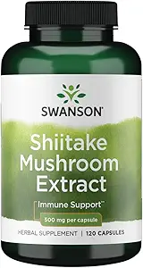 Swanson Shiitake Mushroom Extract (4:1) 500 Milligrams 120 Κάψουλες