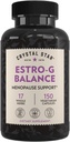 Crystal Star Estro G Balance Supplement (150 κάψουλες) – Βότανο Εμμηνόπαυση Υποστήριξη με Μαύρο Cohosh, Rehmannia, Damiana & Licorice – Χορτοφαγικά & Μη ΓΤΟ