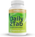 Daily2Tab - Όλα όσα χρειάζεστε Multivitamin Plus Multimineral Formula. 26 Απαραίτητα θρεπτικά συστατικά για γυναίκες και άνδρες, 60 δισκία