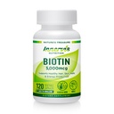 High Potency Biotin 5000mcg – Supports Hair, Skin & Nail Health, 120 Veggie Capsules