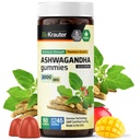 BIO KRAUTER Ashwagandha Gummies for Women & Men - 2000 mg Δύναμη - 90 μάσημα για υποστήριξη Mood - Chewable Ashwagandha συμπληρώματα - Vegan - Mango Γεύση