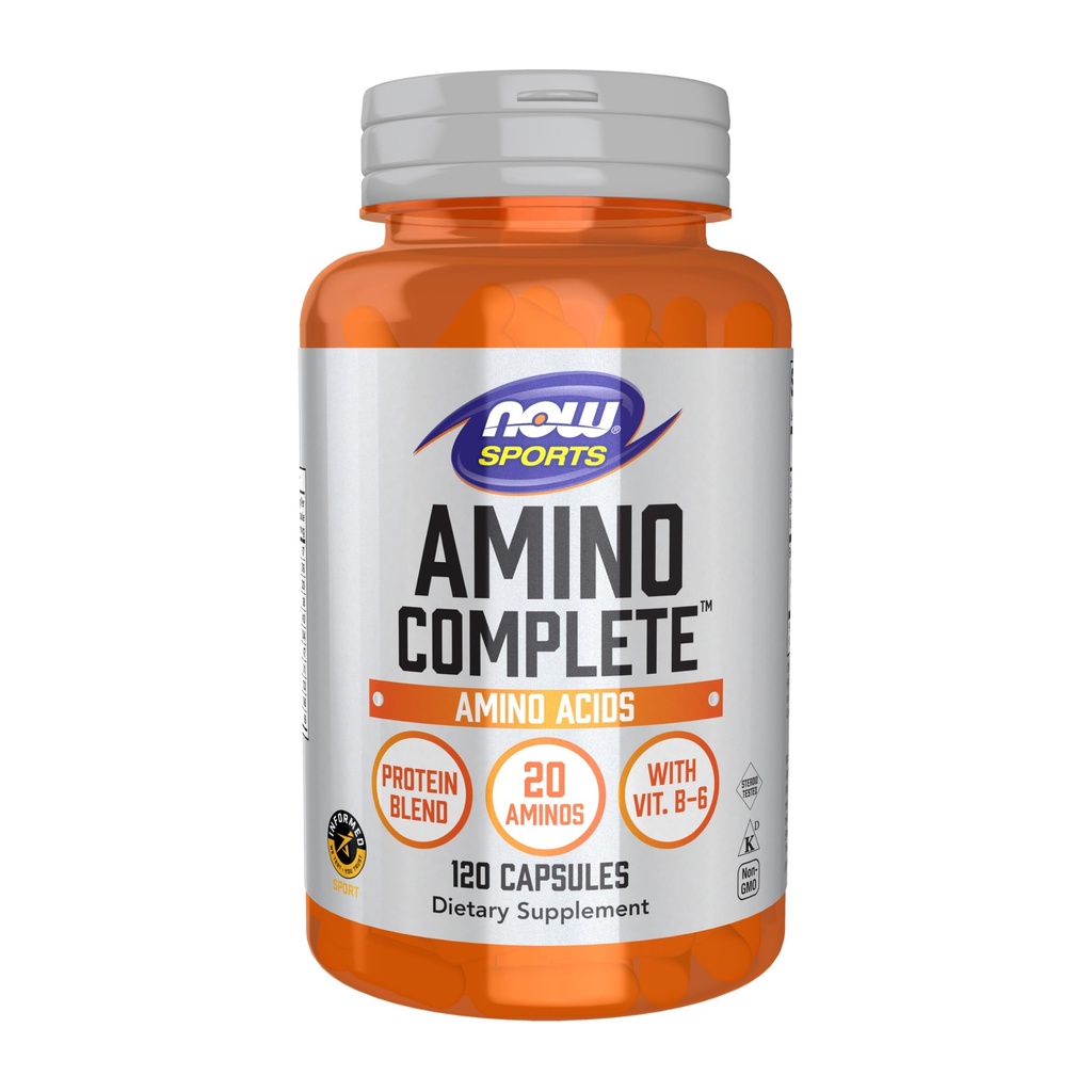 NOW Amino Complete, 120 κάψουλες (πακέτο των 2)