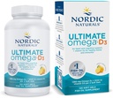Nordic Naturals Ultimate Omega-D3, Lemon Flavor - 120 Soft Gels - 1280 mg Omega-3 + 1000 IU Βιταμίνη D3 - EPA & DHA - Προάγει τον εγκέφαλο, την καρδιά, & την ανοσοποιητική υγεία - 60 Υπηρεσίες