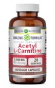 Amazing Formulas Acetyl L-Carnitine Hcl Veggie Dietary Supplement - 500 Mg, κάψουλες Veggie (Non GMO,Gluten Free) ανά φιάλη - Προάγει την παραγωγή ενέργειας & Γνωστική λειτουργία (60 Count)