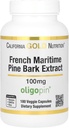 California Gold Nutrition Pine Bark Extract, French Maritime, Oligopin, Antioxidant Polyphenol, 100 mg, 180 Veggie Κάψουλες