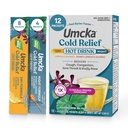 Nature's Way Umcka Cold Relief Hot Drink, Day & Night Homeopathic Cold Medicine with Clinically Proven Ingredient for Cough, Congestion, Sore Throat, Lemon & Honey Flavored Packets, 12 Count