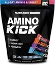 NutraBio – Amino Kick – Όλα σε μία απόδοση Formula Ενέργεια, Ενυδάτωση, Ανάκτηση 20 Υπηρεσίες, (Variety Pack) – 6g Αμινοξέα – Υποστήριξη οικοδόμηση μυών
