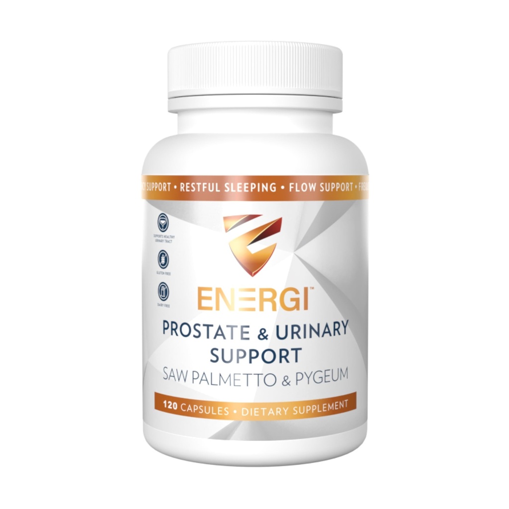 ENERGI συμπλήρωμα υποστήριξης Prostate με πριόνι Palmetto για άνδρες & γυναίκες, 200mg πριόνι Palmetto, 100mg συμπλήρωμα Pygeum, Σπόροι κολοκύθας, συμπληρώματα υγείας Prostate, 120 κάψουλες