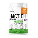 Sandhu's MCT Oil Powder with Prebiotic Fiber | 35 Servings | Organic - Keto | Fatty Acid Fuel for Body & Brain | 100% Coconut Oil derived, Easy to Mix, 10.6 Oz