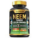 Neem Leaf Supplement - 8in1 Formula - Συνδυάστε με Turmeric, Ceylon Cinnamon, Ginger, Tulsi, Ginkgo Biloba, Amla, και Black Pepper - Immune Health Support - 150 Vegan Κάψουλες