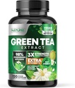 Χτισμένο από το Nature Green Tea Extract 1000mg – High Potency Supplement with 98% Polyphenols, 75% Catechins & 45% EGCG – Natural Energy Support – Non-GMO – 120 Κάψουλες