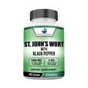 American Standard Supplements St. John’s Wort 1800mg Per Serving with Black Pepper Fruit Extract - Vegan, Gluten Free, Non-GMO, 120 Κάψουλες, 40 Υπηρεσίες
