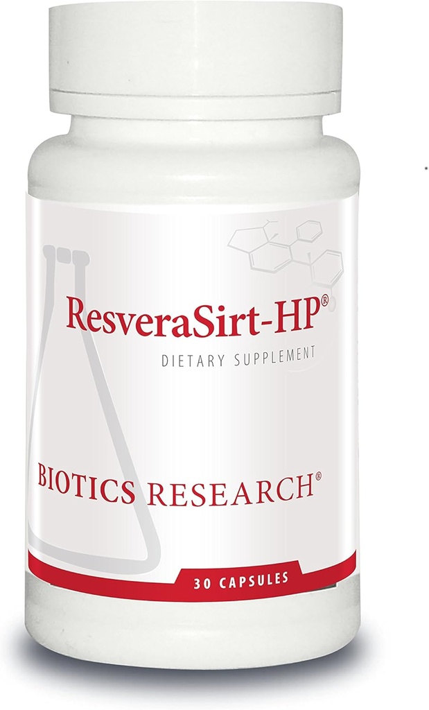 Biotics Research ResveraSirt HP Formulated by Dr. Mark Houston, Trans Resveratrol, Quercetin, Αύξηση δραστηριότητας Sirtuin, Καρδιαγγειακή υποστήριξη, δύναμη καρδιάς, αγγειακή υποστήριξη, 30 κάψουλες