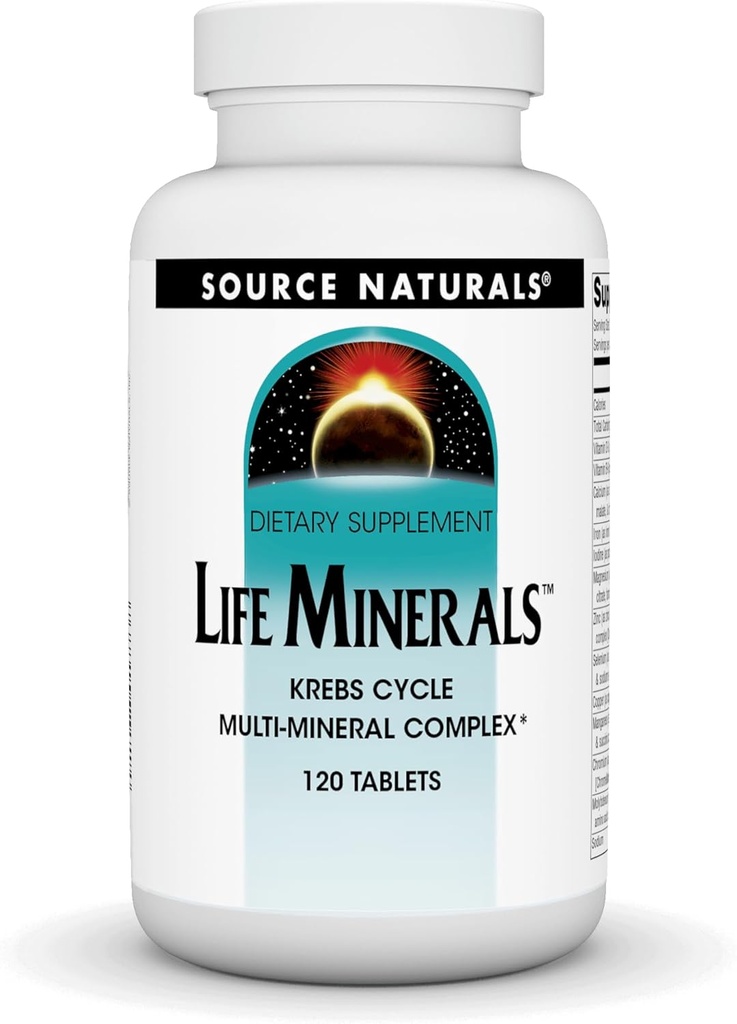 Source Naturals Life Minerals, Krebs Cycle Multi- Mineral Complex* - 120 Tablets