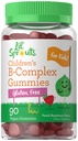 Carlyle Kids B Complex Gummies | 90 Count | with Vitamin B1, B2, B6, B12, and Ashwagandha Extract | Peach Raspberry Flavor | Vegan, Non-GMO & Gluten Free Supplement | Lil' Sprouts